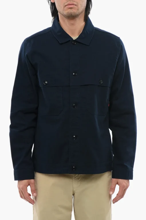 New Camicia In Cotone STAG Con Tasche Frontali Uomo Camicie