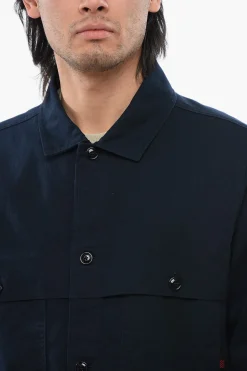 New Camicia In Cotone STAG Con Tasche Frontali Uomo Camicie