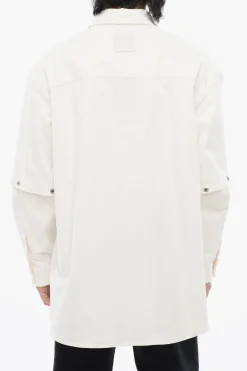 Camicia In Denim Con Maniche Removibili>Off-White Sale