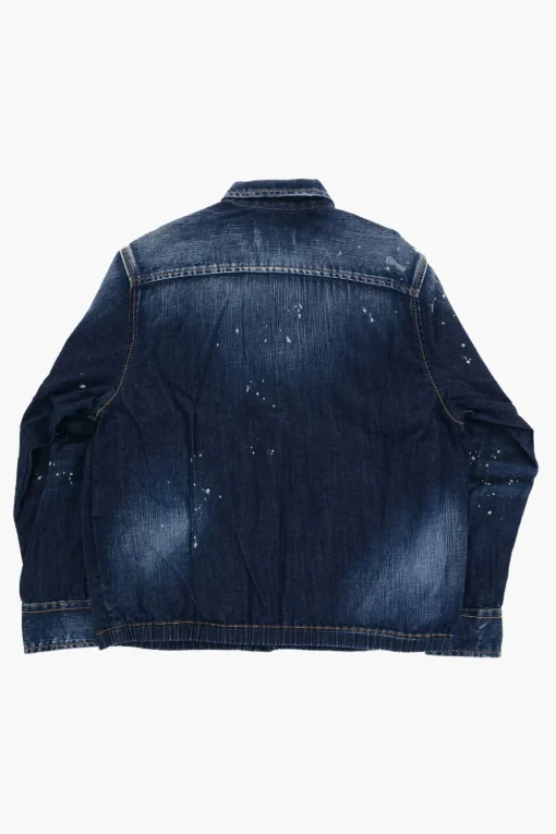 Camicia in Denim Effetto Vintage Button Down>Dsquared2 Kids Outlet