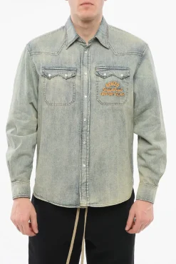 Camicia in Denim WESTERN in Denim Lavaggio Vintage>Kenzo Hot