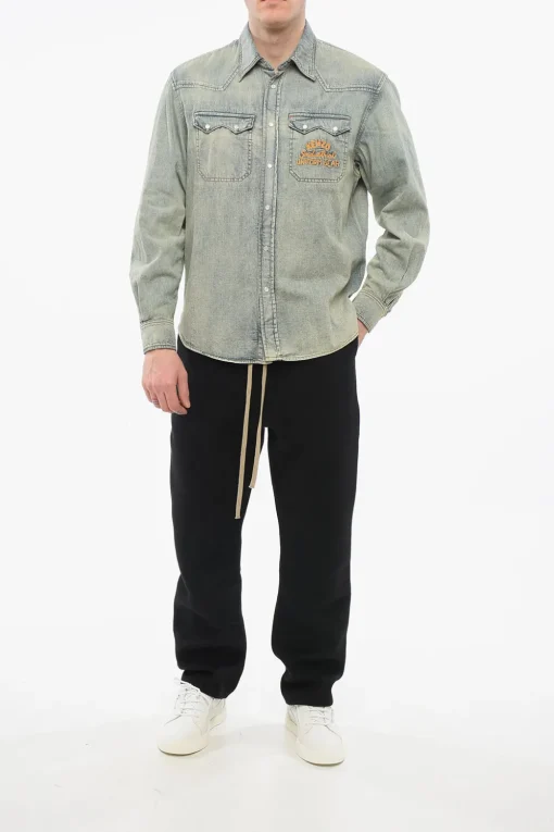 Camicia in Denim WESTERN in Denim Lavaggio Vintage>Kenzo Hot