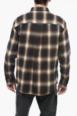 Camicia in Flanella con Stampa Lettering>Dsquared2 Online