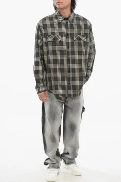 Camicia in Flanella di Cotone Motivo Tartan></noscript>1989 Studio Discount