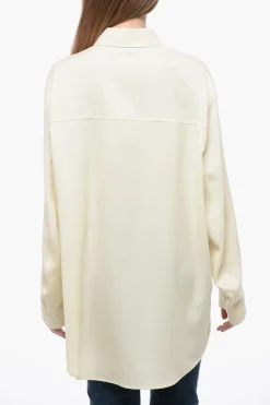 Camicia in Fresco Lana con Fit Oversize>Darkpark Fashion