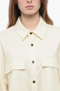 Camicia in Fresco Lana con Fit Oversize></noscript>Darkpark Fashion