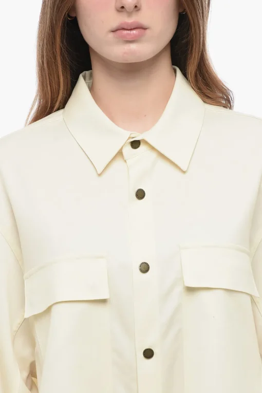 Camicia in Fresco Lana con Fit Oversize>Darkpark Fashion