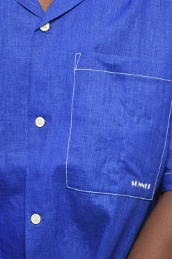 Online Camicia in Lino con Taschino Donna Camicie|Camicie