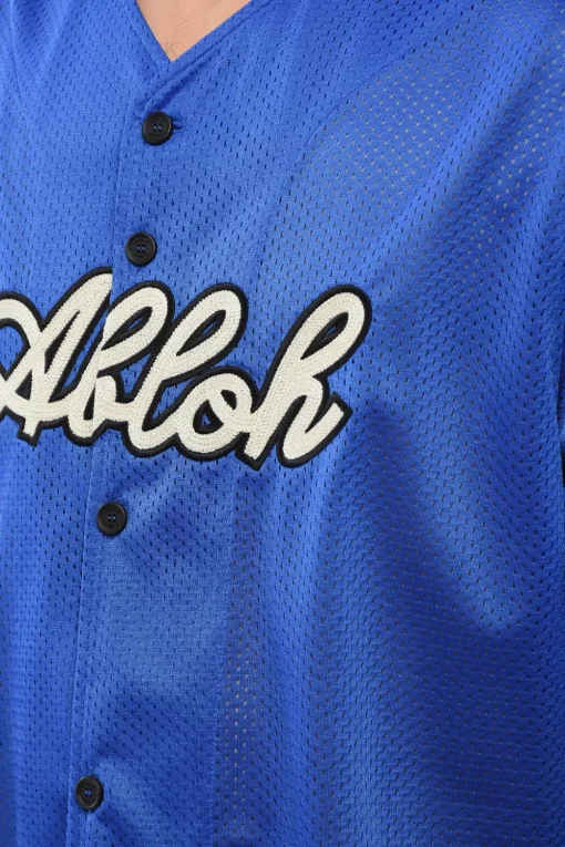 Sale Camicia in Mesh BASEBALL con Ricamo Frontale Uomo Camicie