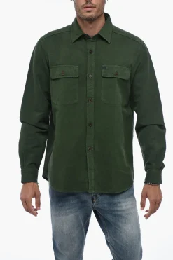 Camicia In Misto Lino A Maniche Lunghe>Fay Discount