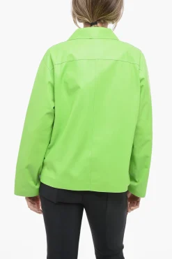 Hot Camicia in Pelle con Logo in Rilievo Donna Camicie