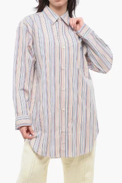 Camicia in Popeline con Fantasia a Righe>Etro Online