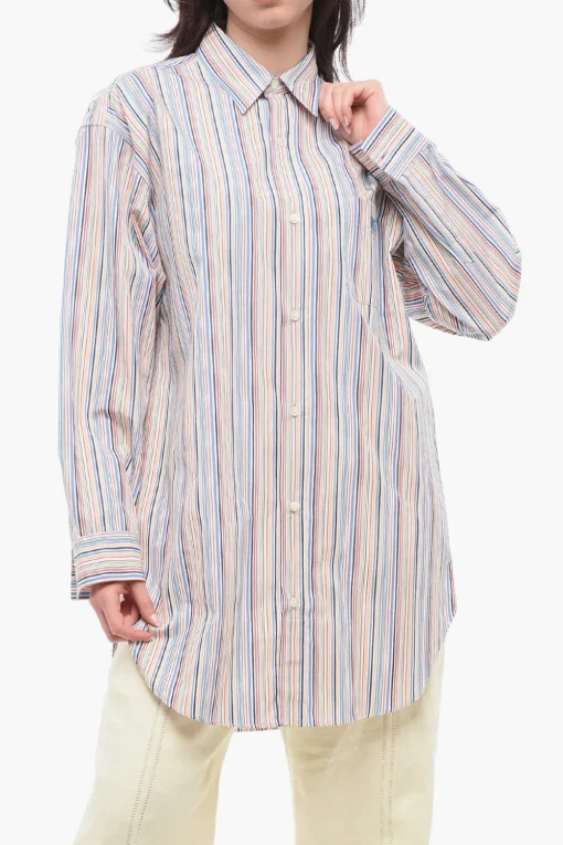 Camicia in Popeline con Fantasia a Righe>Etro Online