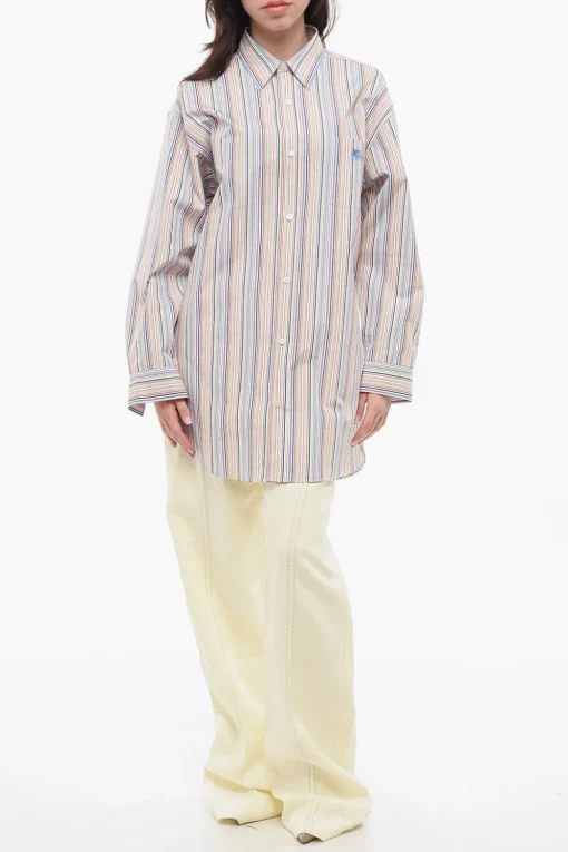 Camicia in Popeline con Fantasia a Righe>Etro Online