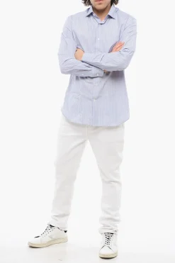 Camicia in Popeline di Cotone a Righe Halo></noscript>Laboratorio del Carmine Outlet