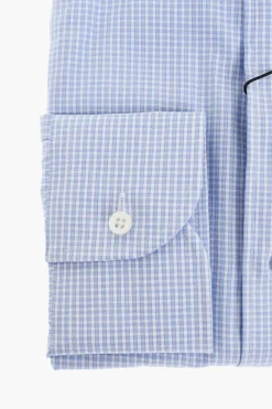 Camicia in Popeline di Cotone a Quadretti></noscript>Corneliani Clearance