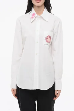 New Camicia in Poplin con Patch Donna Camicie