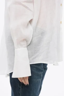 Camicia in Ramie Ricamata></noscript>Ermanno Scervino Outlet