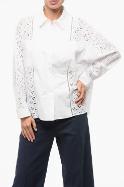 Hot Camicia in Sangallo con Taschini Donna Camicie