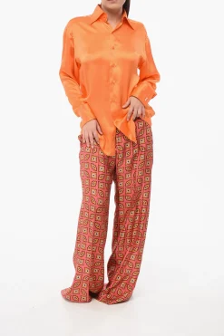 Camicia In Seta A Maniche Lunghe></noscript>WOERA Clearance