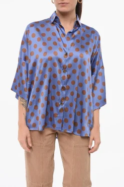 Camicia In Seta A Pois>Stephan Janson Outlet