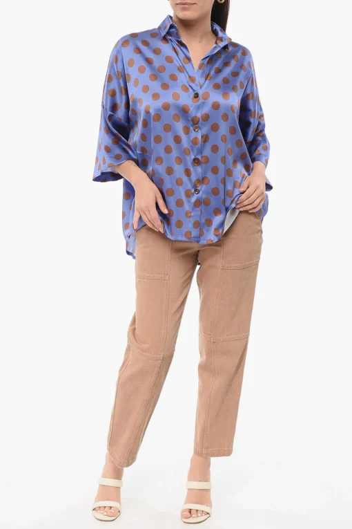 Camicia In Seta A Pois>Stephan Janson Outlet