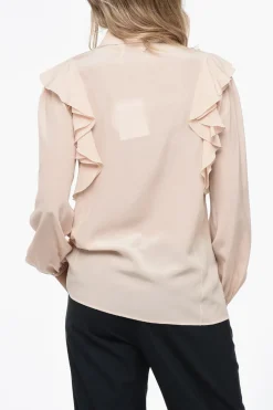 Camicia in Seta con Maniche Ruffle>Chloe Fashion