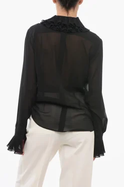 Hot Camicia in Seta con Ruche Donna Camicie