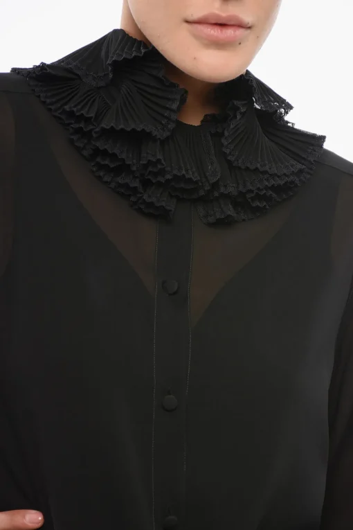 Hot Camicia in Seta con Ruche Donna Camicie