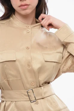 Camicia in Seta Relaxed-fit con Motivo Cavaliere></noscript>Burberry Online