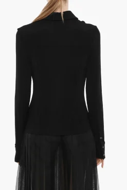 Clearance Camicia in Tinta Unita con Bottoni Logati Donna Camicie