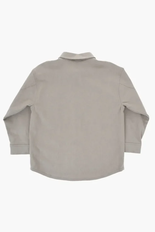 Camicia in Tinta Unita con Bottoni Automatici>Dior Kids Clearance