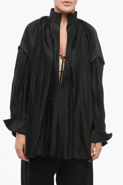 Camicia Kaftan con Pieghe>Salvatore Ferragamo Sale
