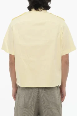 Camicia Loose Fit a Maniche Corte con Doppio Taschino>Neil Barrett Sale
