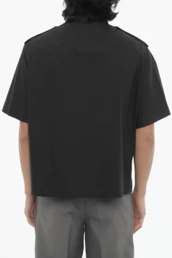 Camicia Loose Fit a Maniche Corte con Doppio Taschino>Neil Barrett Best