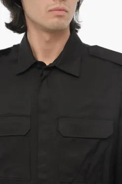 Camicia Loose Fit a Maniche Corte con Doppio Taschino></noscript>Neil Barrett Clearance