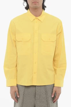 Camicia Loose Fit in Tinta Unita con Doppio Taschino>Neil Barrett Hot