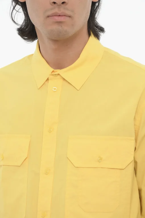 Camicia Loose Fit in Tinta Unita con Doppio Taschino>Neil Barrett Hot