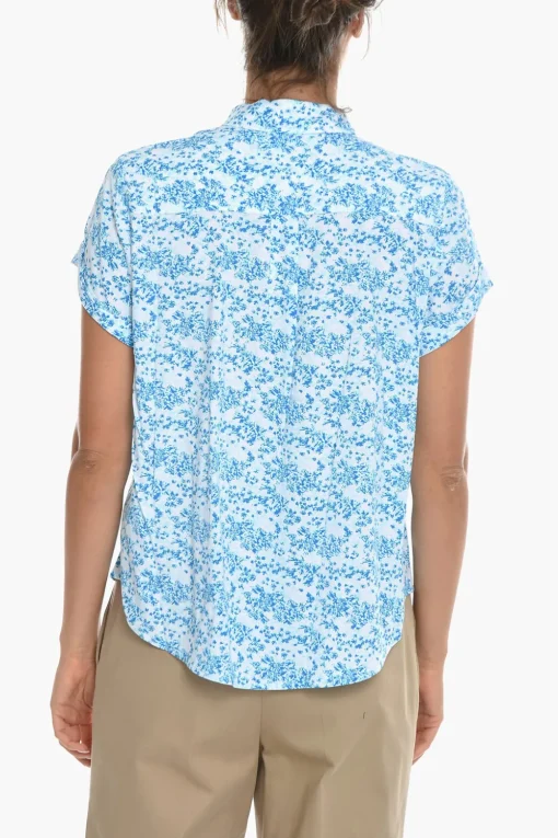 New Camicia MAJAN Bicolore Stampata Donna Camicie