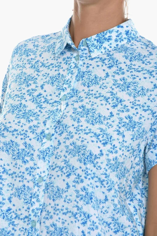 New Camicia MAJAN Bicolore Stampata Donna Camicie