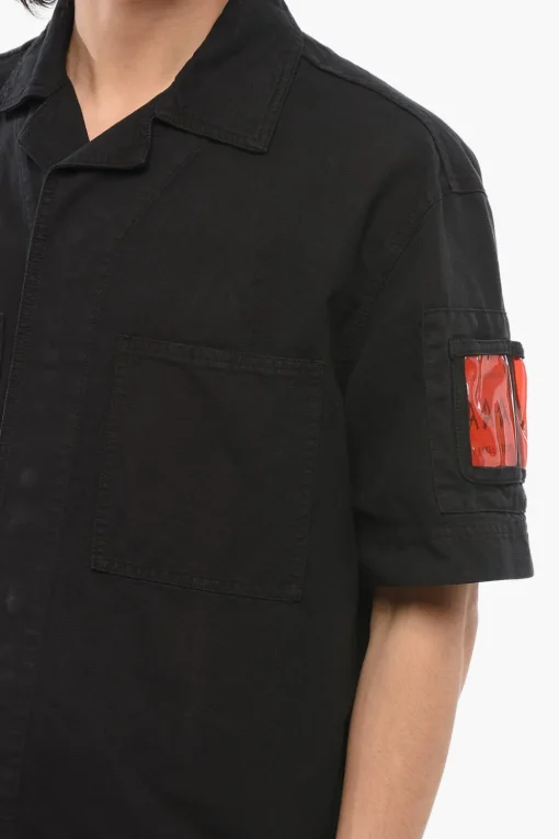 Camicia Multitasca in Denim con Bottoni a Pressione>44 Label Group Online