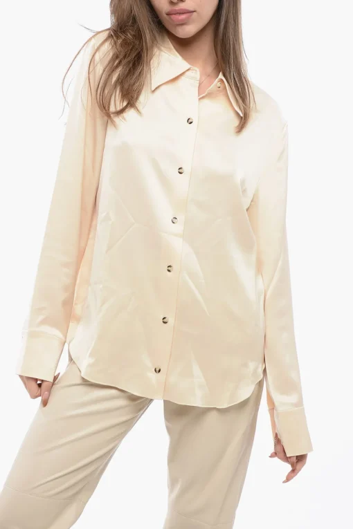 Camicia NAUM in Raso a Tinta Unita>Nanushka Outlet