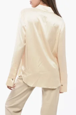 Camicia NAUM in Raso a Tinta Unita></noscript>Nanushka Outlet