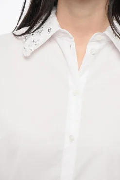 Camicia Over con Colletto Ricamato></noscript>Ermanno Scervino Discount