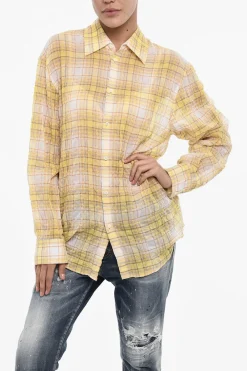 Camicia Oversize a Quadri>Dsquared2 Discount