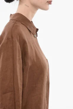 New Camicia Oversize in Lino Donna Camicie