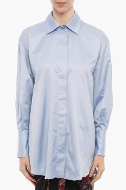 Online Camicia Oversize in Satin Donna Camicie