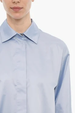 Online Camicia Oversize in Satin Donna Camicie
