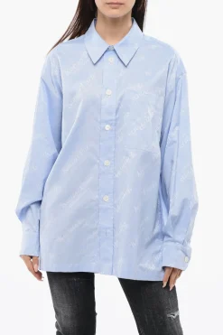 Outlet Camicia Oversized BY VERDY in Cotone Donna Camicie