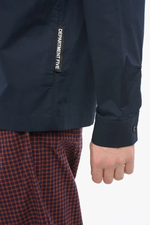 Hot Camicia PIKE In Cotone con Taschino e Bottoni a Contrasto Uomo Camicie